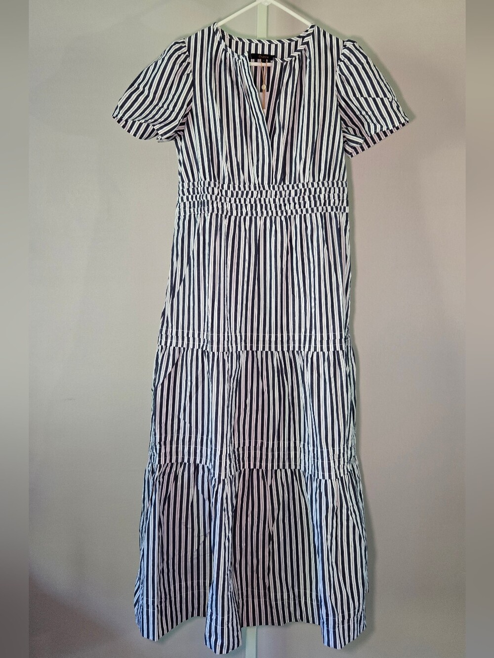 Quince Blue & White Striped Maxi Dress - Picture 2 of 7
